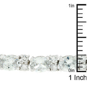 Oversized Oval Cubic Zirconia Tennis Bracelet